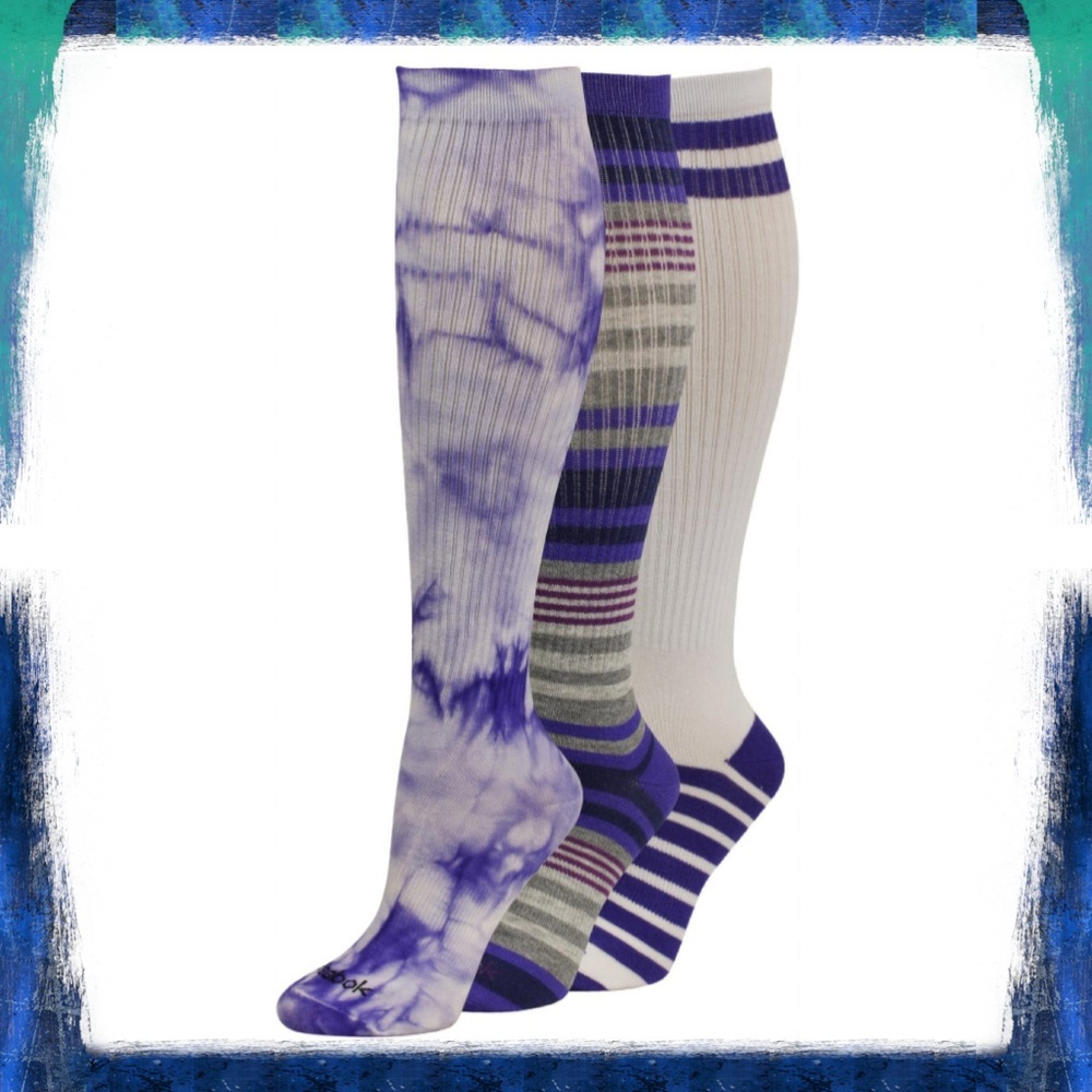 Purple Reebok Knee Highs